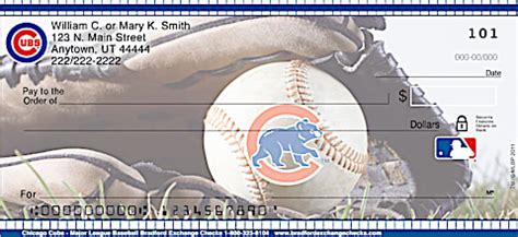 mlb personal checks|chicago cubs personal checks.